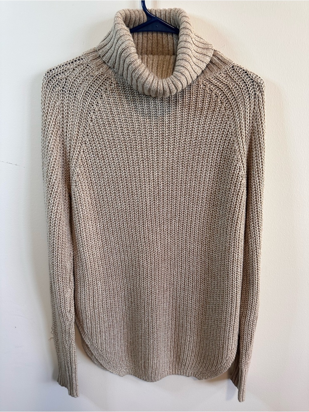 Silence and Noise Women’s Beige Turtleneck Knit Sweater S